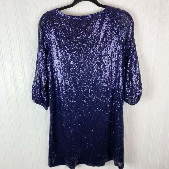 Lulus sequin dress‎ size small NWT purple blue - Picture 2 of 6